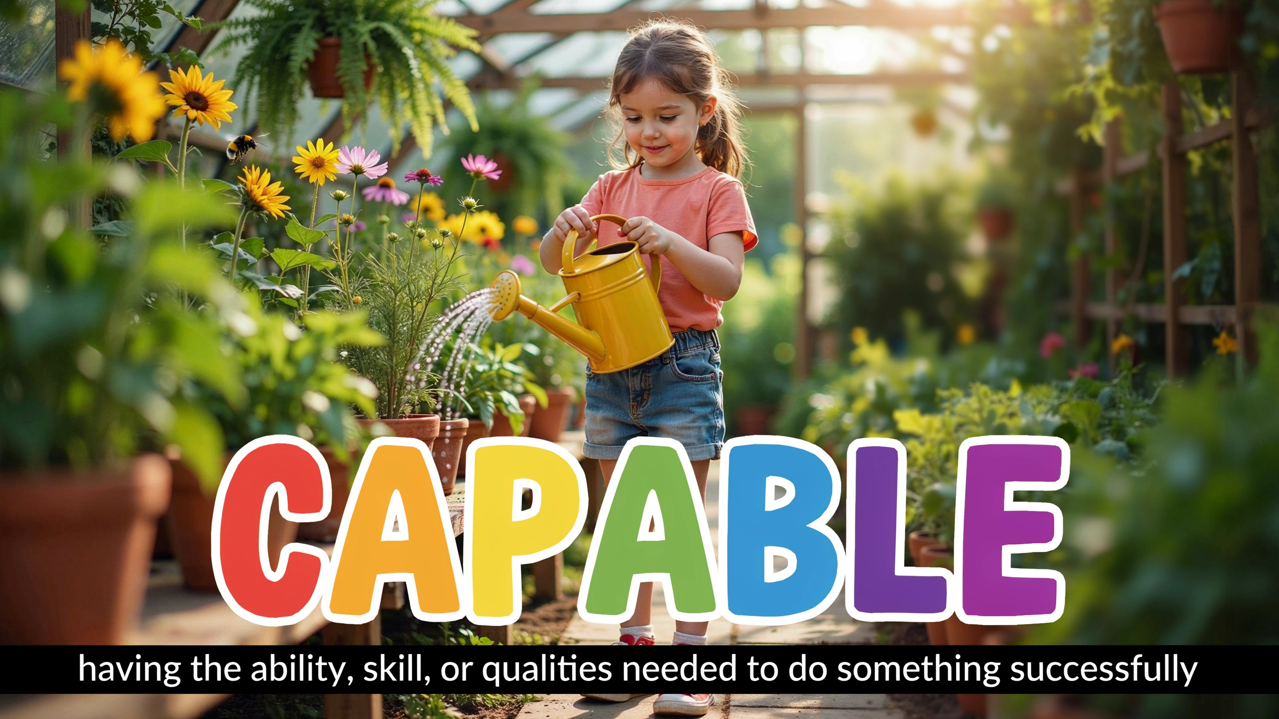 English Illustration for capable